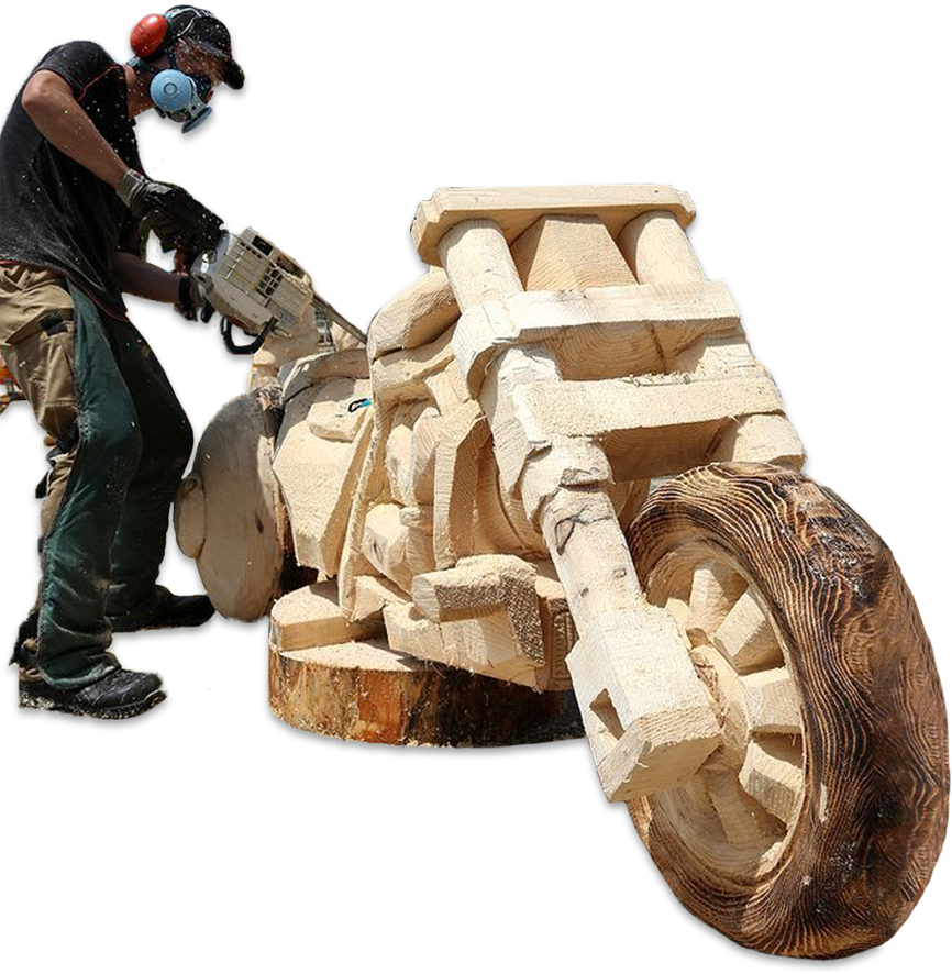 チェーンソーアート